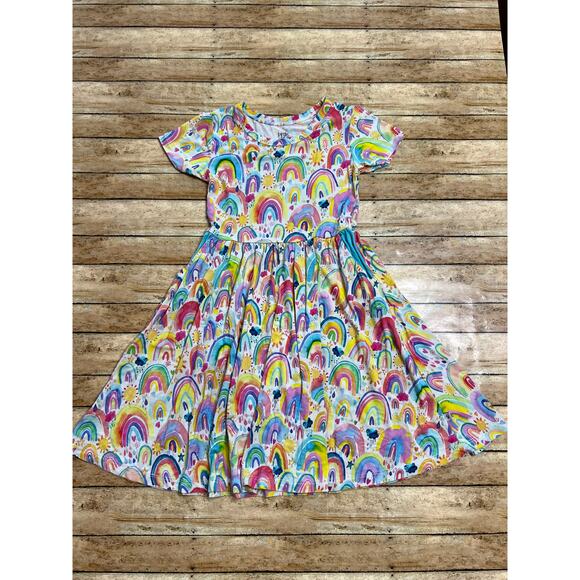 Birdie Bean Other - Birdie Bean Miley Rainbow Bamboo Twirl Dress 3T